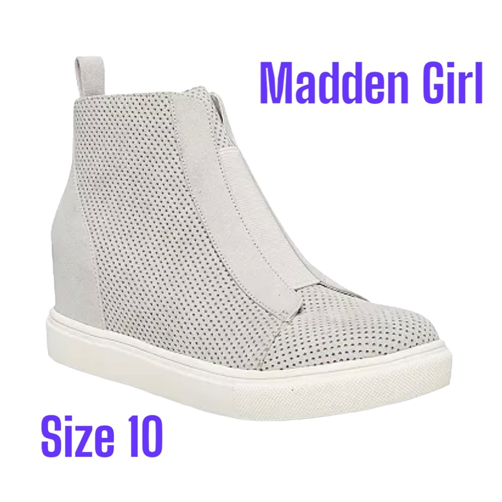 Madden Girl Heeled Sneakers Size 10 NWT